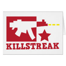 KILLSTREAK machine gun Greeting Cards