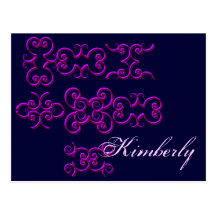 Kimberly Designer Name Postcard - Customisable
