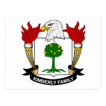 Kimberly Family Crest Post Card
