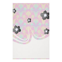 kinda hippie damask.ai custom stationery