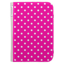 Kindle Case Hot Pink Polka Dot
