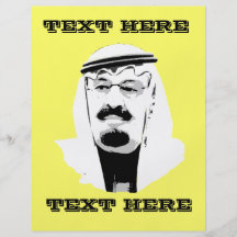 King Abdullah Personalised Flyer