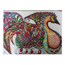 king chicken postcards