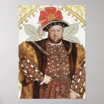 King Henry VIII Tudor King of England Portrait Posters