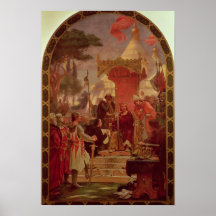 King John Granting the Magna Carta in 1215, 1900 Print