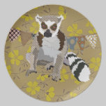 King Julian Bronze Floral Plate plates