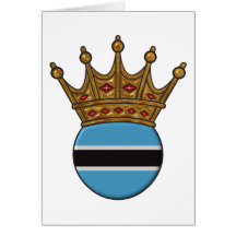 King Of Botswana Greeting Cards