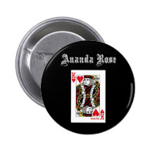 King of Broken Hearts Black Button