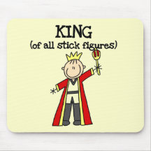King of Stick Figures Tshirts and Gifts Mouse Pads
