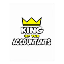 King of the Accountants Postcard