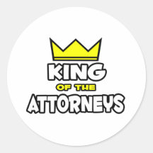 King of the Attorneys Sticker