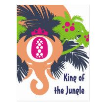 King of the Jungle Postcard