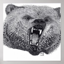 King of the Wilds, grizzly bear poster.