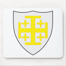Kingdom of Jerusalem Coat of Arms Mouse Pad