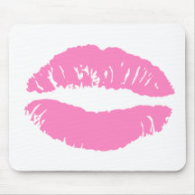 kiss lips lip lipstick mouse pad