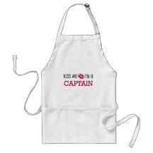 Kiss Me I'm a CAPTAIN Aprons