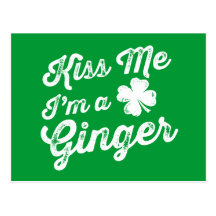 Kiss Me I'm A Ginger! Post Cards