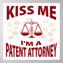 Kiss Me I'm A Patent Attorney Print