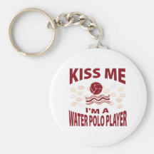 Kiss Me I'm A Water Polo Player Key Chains