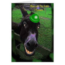 , Kiss me I'm Irish Honest ! Greeting Card