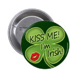 Kiss Me I'm Irish Pinback Buttons
