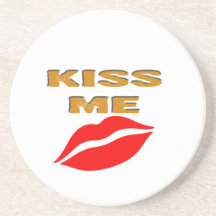 Kiss me Romantic Day Coaster