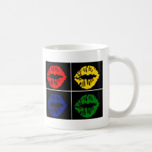 Kiss Pop Art Coffee Mug