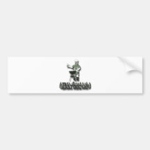 Kiss the Cook green Bumper Sticker