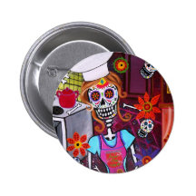 KISS THE COOK PINBACK BUTTON
