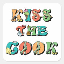 Kiss the Cook Stickers