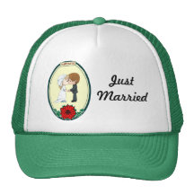 Kissing couple hat