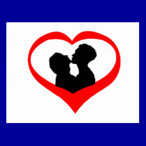 Kissing Heart Postcards postcards