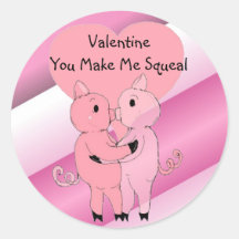 Kissing Piggys Sticker