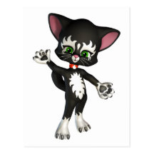 Kit E. Cat, the Cute Cartoon Kitten Postcards