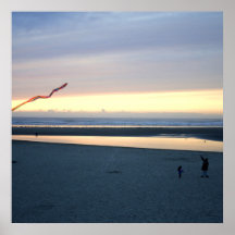 Kites at cannon beach posters