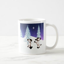 Kitten Christmas star mug