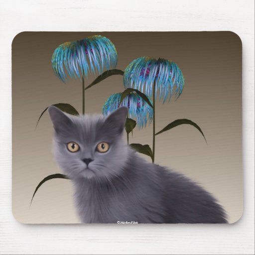 Kitten Flowers Mousepad