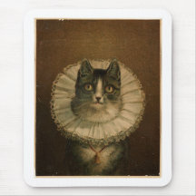 Kitten in an Elizabethan ruff Mouse Pads