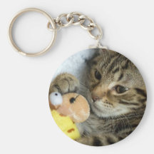 kitten keychain