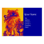 KITTEN WITH ROSES ,Yellow Orange Blue Business Card Templates