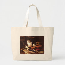 Kittens and Guitar Canvas Bags