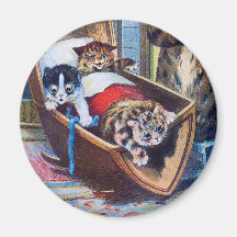 Kittens in the Cradle Refrigerator Magnet