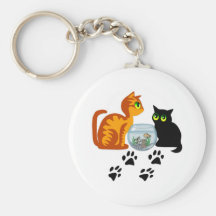Kitties At Play Key Chain