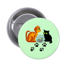 Kitties At Play Pinback Button