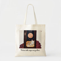Kitties take naps everywhere bag