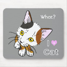 Kitty-cat , Tortoiseshell  (三毛猫) Mouse Pad