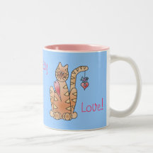 KITTY LOVE! by SHARON SHARPE Coffee Mug