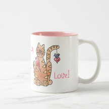 KITTY LOVE! by SHARON SHARPE Coffee Mug