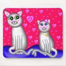 Kitty Love Mouse Mats