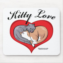 Kitty Love Mouse Pad